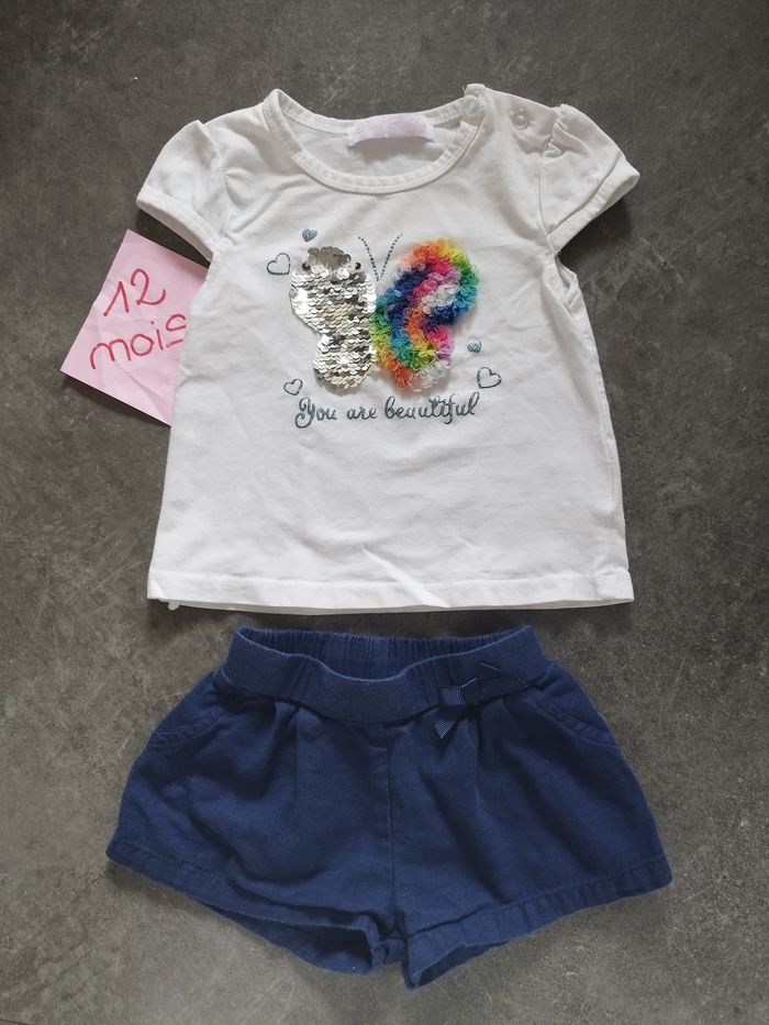 Ensemble été papillon 12 mois