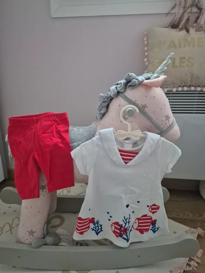 Ensemble robe + legging 12 mois