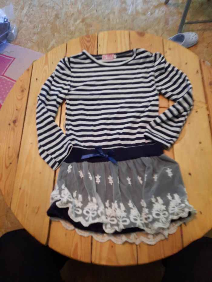 Robe marine rayures - photo numéro 2