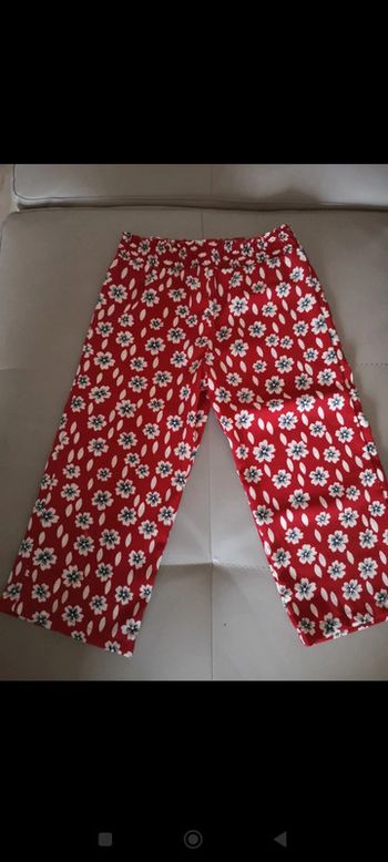 Pantalon fluide rouge 5 ans