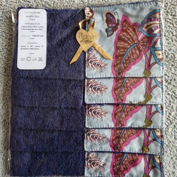 10 lingettes lavables 12x12 cm