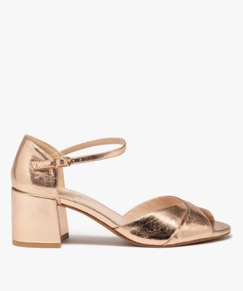 Sandales dorées GEMO – Taille 41 – Neuves