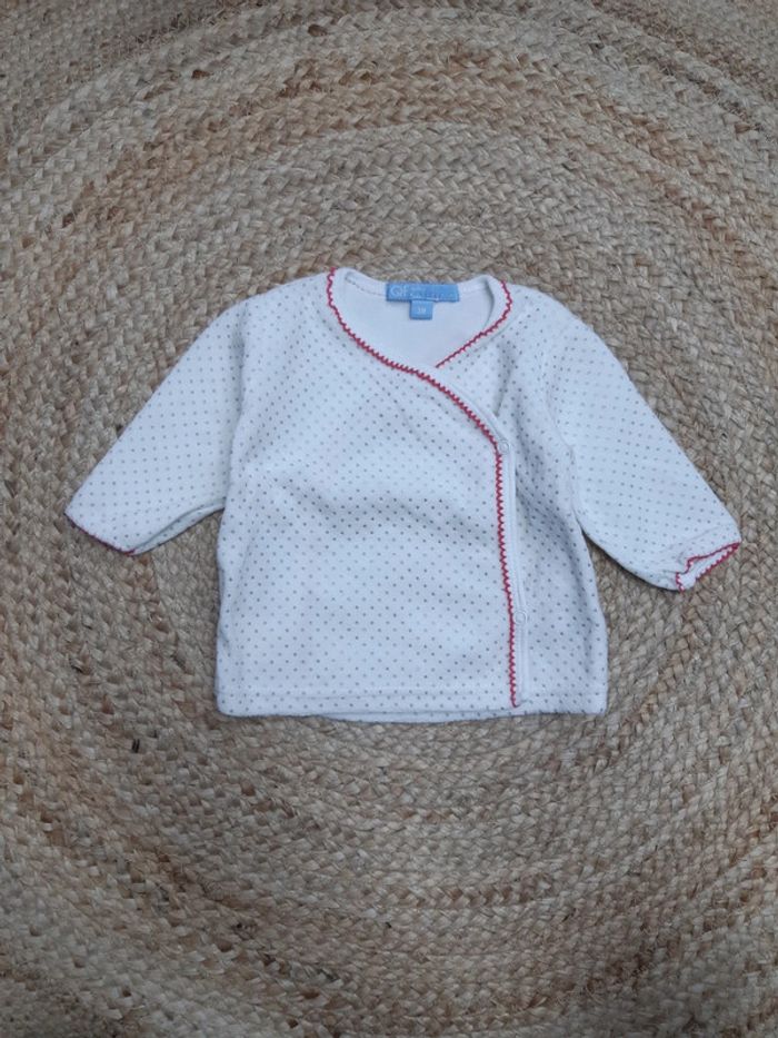 Pull à motif pois TQF 3 mois