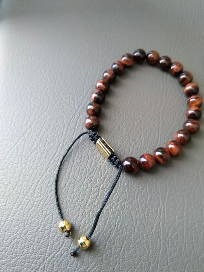 Bracelet perles de lave - photo numéro 5