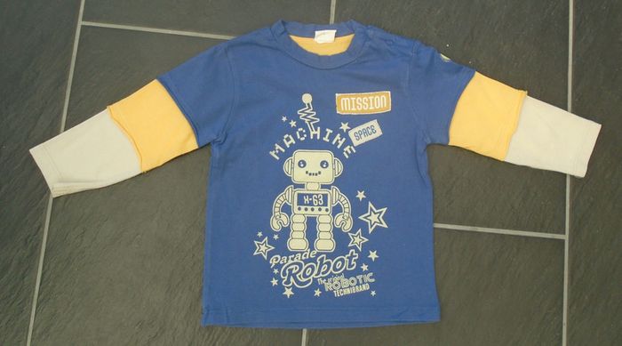 tee shirt manches longues garçon 18 mois