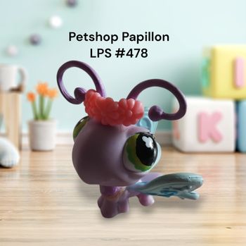 Little Petshop Papillon LPS #478 Hasbro
