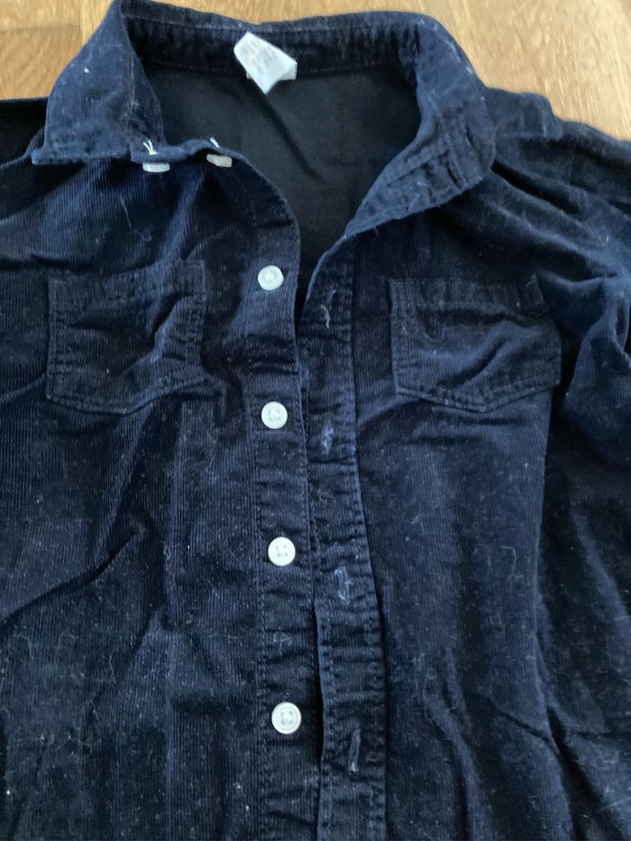 Chemise velours noir - photo numéro 3