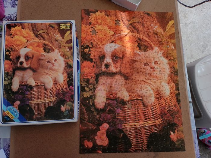 Puzzle chat et chien 500 pièces