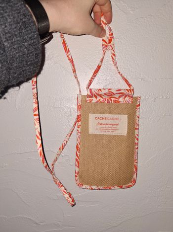 Pochette téléphone Cache Cache neuve – bandoulière tissu – style bohème été