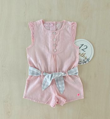 Combishort été fille gémo 12 mois 74 cm