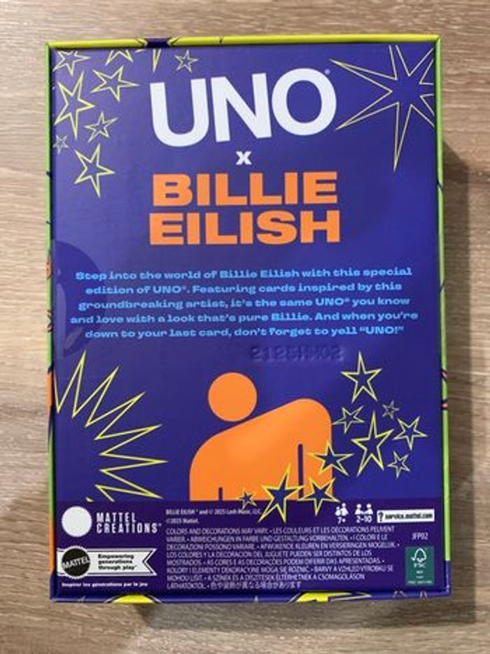 UNO Billie Eilish - photo numéro 2