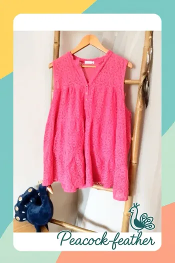 Tunique rose dentelle TU