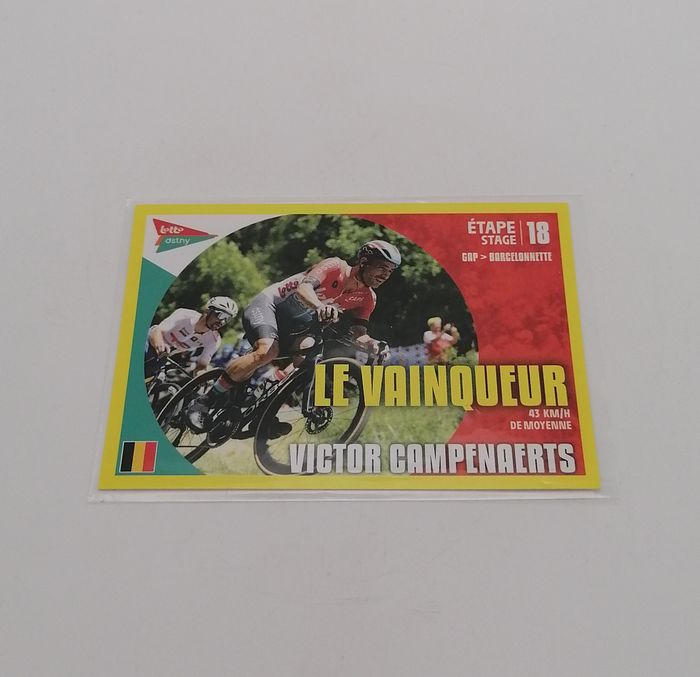 Panini sticker Tour de France 2024 n° T18 Victor Campenaerts.