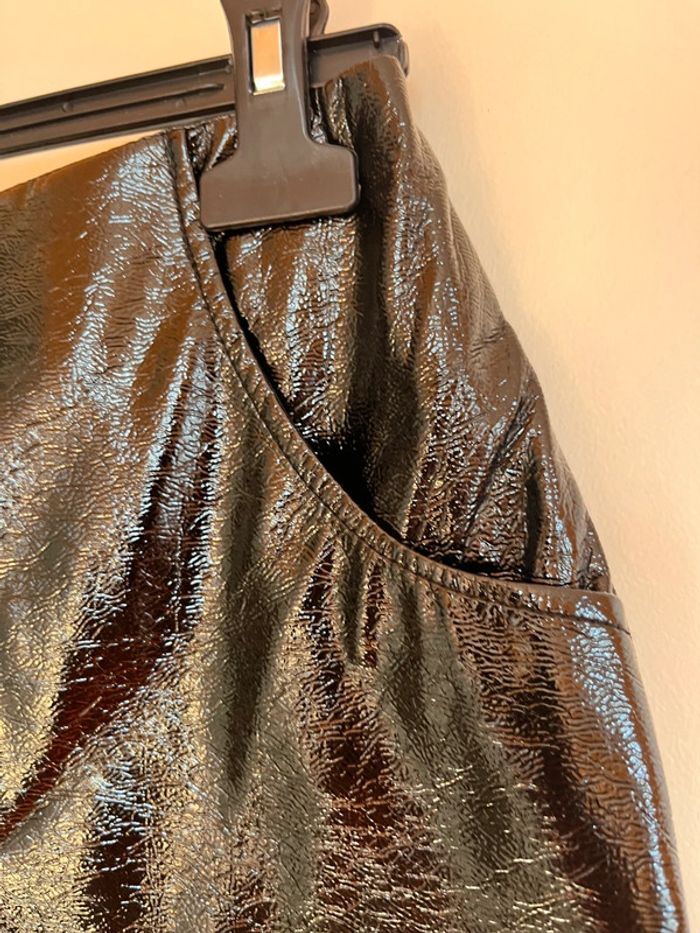 Jupe en cuir Kiabi noir taille 40 - photo numéro 4