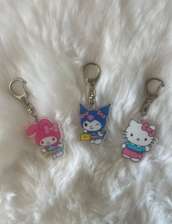 Lot 3x porte-clés sanrio