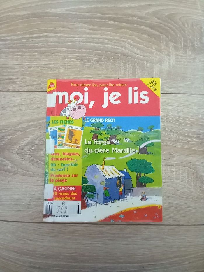 Revue magasine Moi je lis "La forge du père Marsille" N° 130 jeunesse dès 7 ans