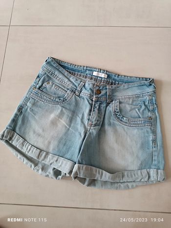 Short en jeans