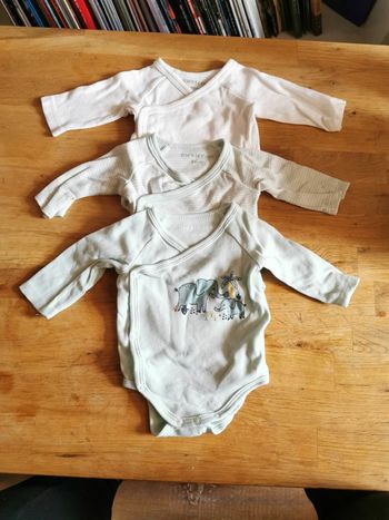 Lot 3 bodys manches longues