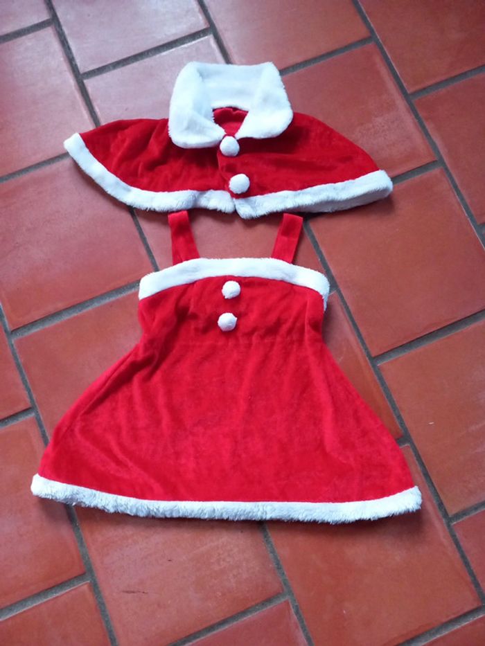 🐿😷robe + cape Noël 2ans - photo numéro 2