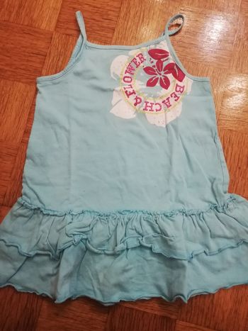 Robe à bretelle fine bleu fille 3 ans charlie et prune