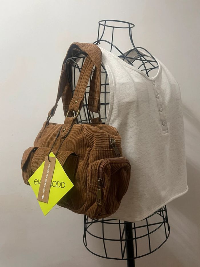 Sac à main de grande marque marron zalando Even&odd - photo numéro 3