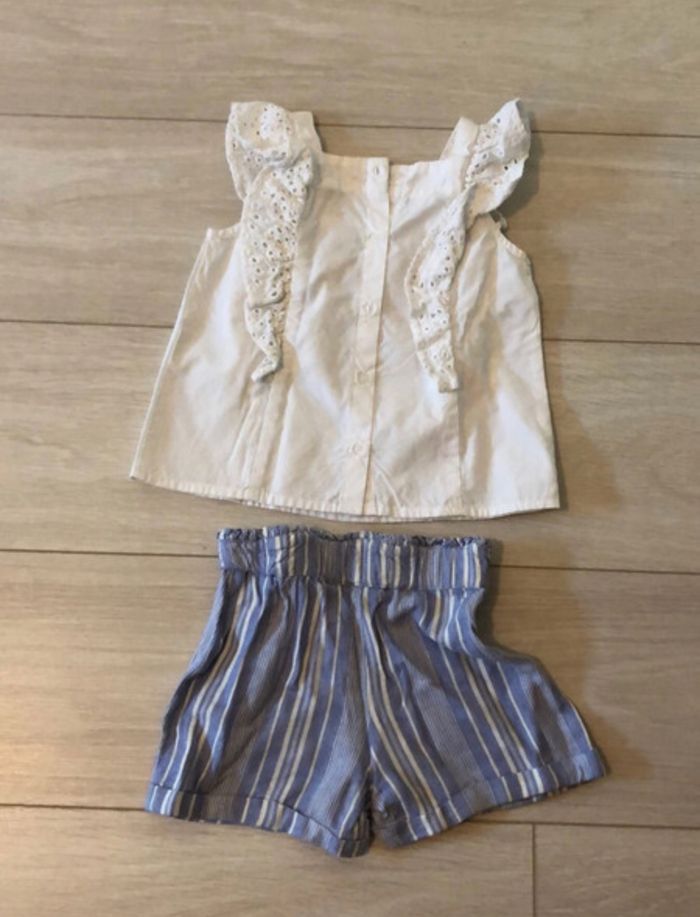 Ensemble blouse et short été - photo numéro 2