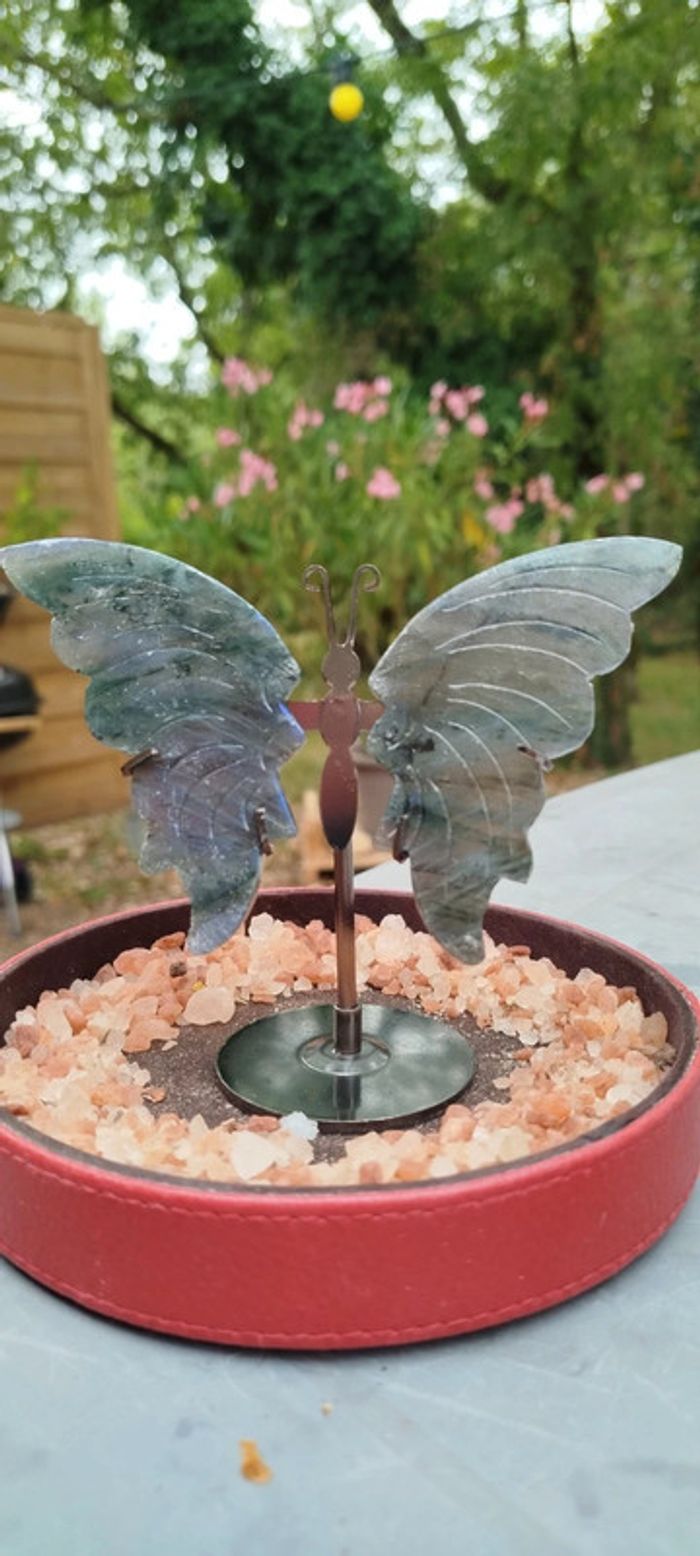 Papillon de l’Âme 🦋 Gardien des Mondes Subtils en Labradorite - photo numéro 4