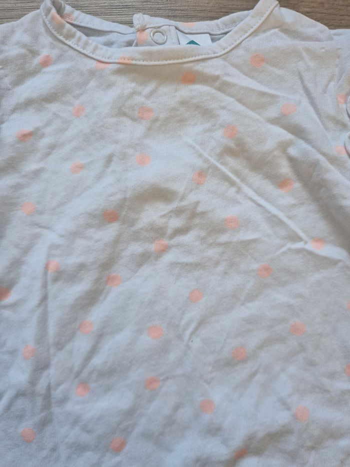 T-shirt bébé fille manches longues Tex 12 mois - photo numéro 2