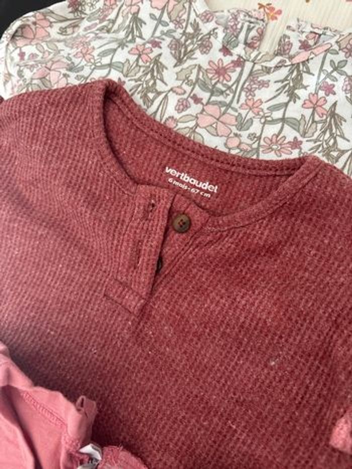 Lot - 15 TEE shirt manche longues - 6 mois - photo numéro 2