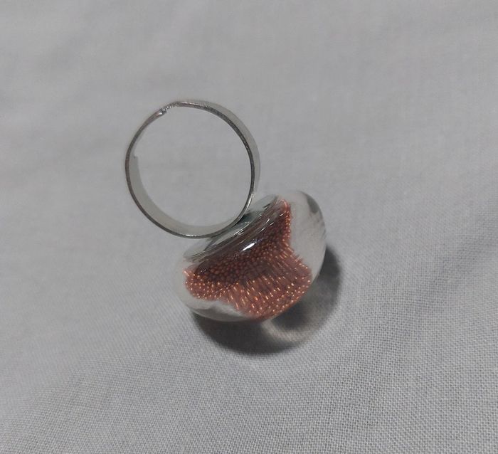 Bague avec dôme verre - photo numéro 3