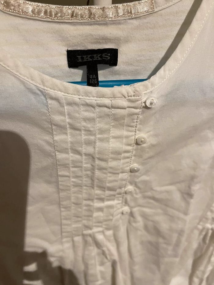 Très jolie robe blanche Ikks huit ans très bon état - photo numéro 3