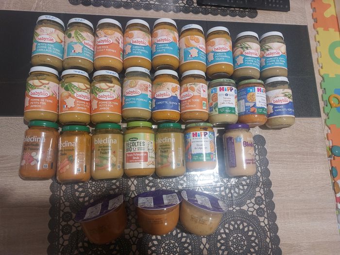 28 pots 6/8mois bledina babybio jour/nuit - photo numéro 2