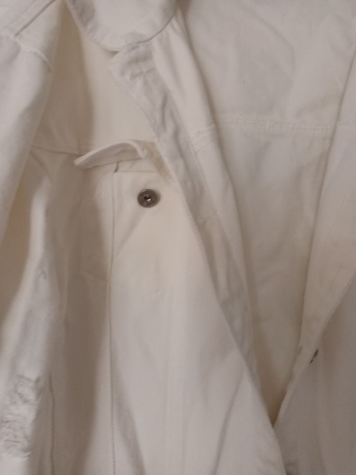 Veste en jeans blanc homme - photo numéro 4