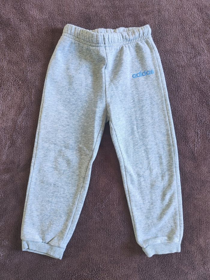 Pantalon jogging gris clair Adidas 3 ans