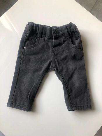 Jean garçon noir gris lulu castagnette 3 mois
