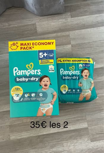 Pampers taille 5+