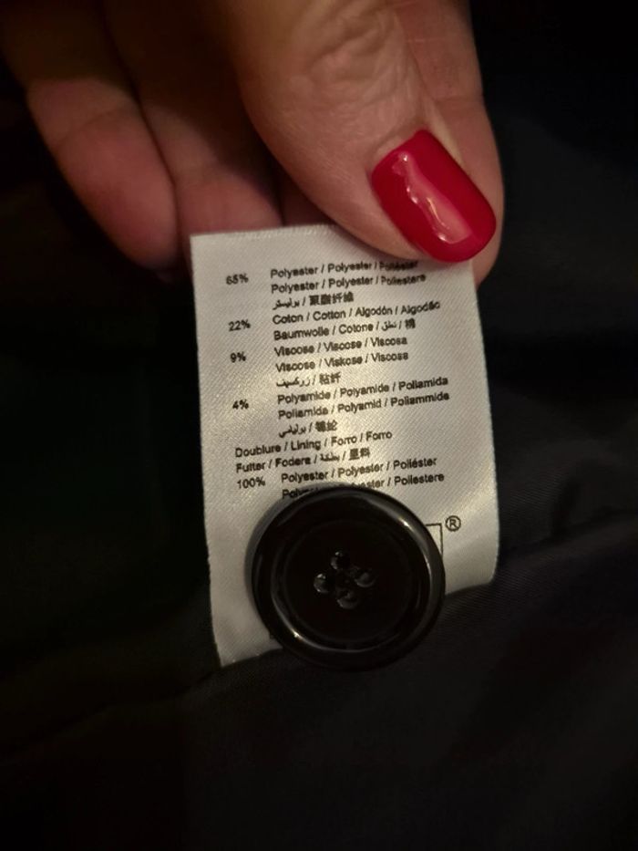 Superbe veste noire tweed taille 42 La Fée Maraboutée - photo numéro 7