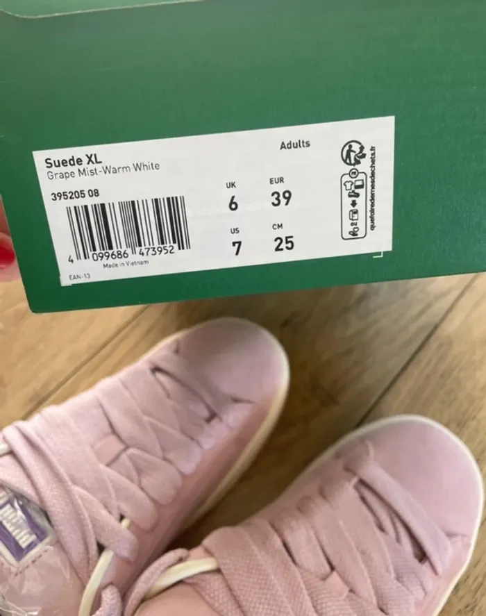 Baskets Lila Puma Suède XL femme 39 neuves - photo numéro 3