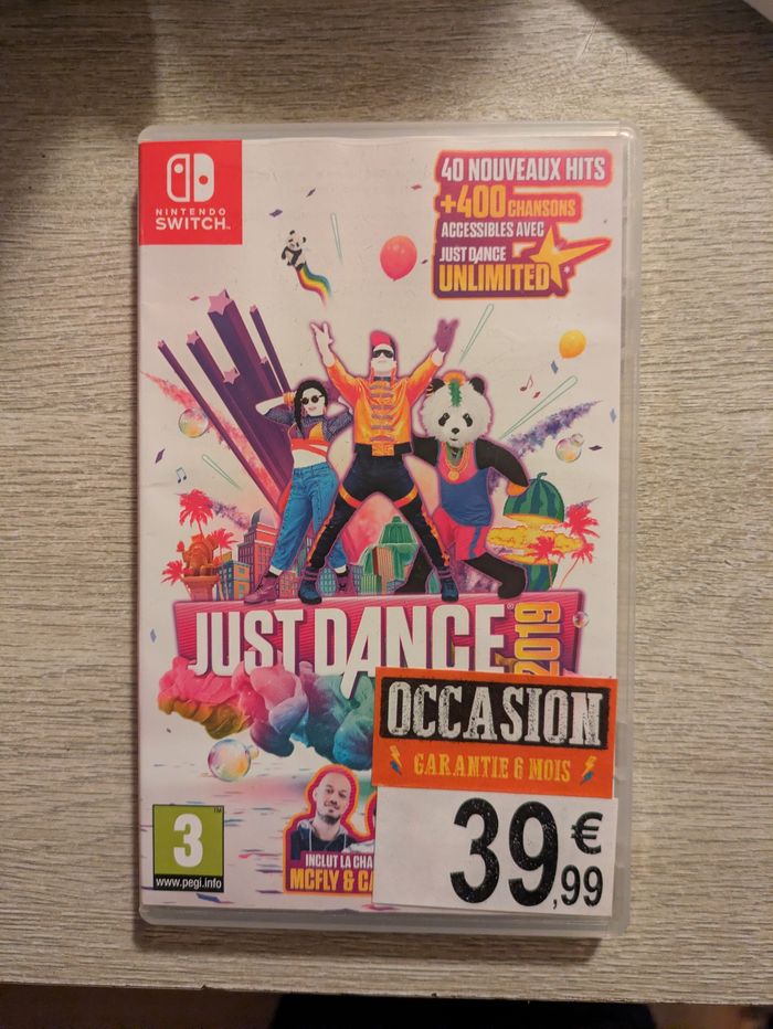 Jeu Switch juste dance 2019