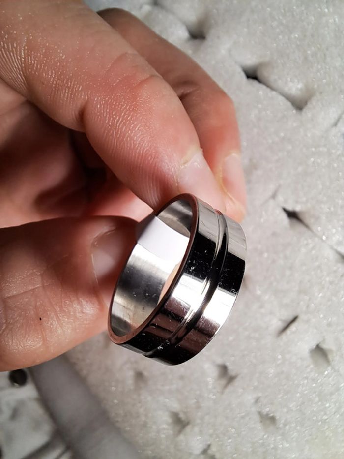 Bague acier inoxydable argentée - photo numéro 2