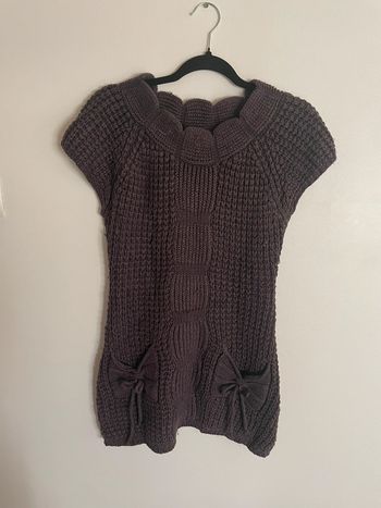 Pull tunique en maille avec poches