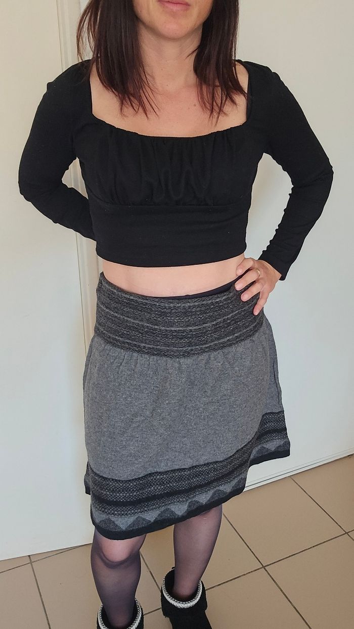 Jupe grise promod taille 38 - photo numéro 2
