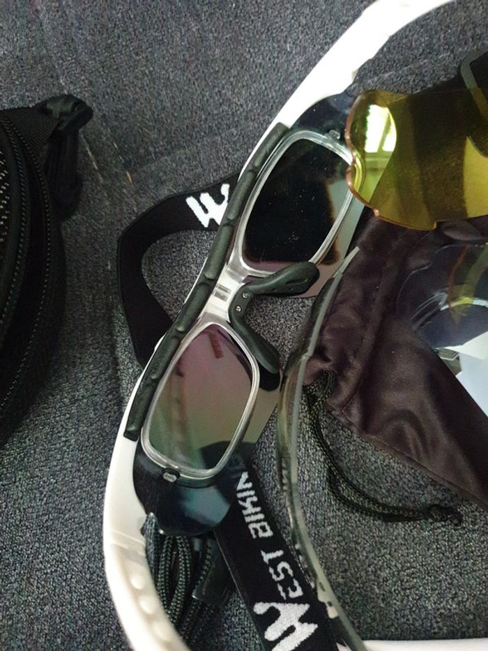 Neuf coffret lunettes sport vélo cyclisme ski 4 protections différentes - photo numéro 6