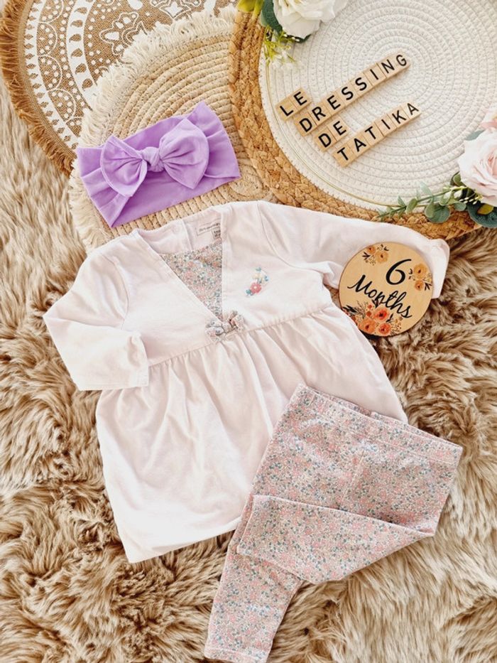 Ensemble Sergent Major 6mois bébé fille