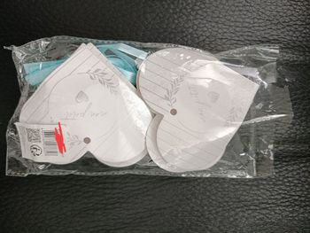 6 contenants à dragées santex en forme de coeur