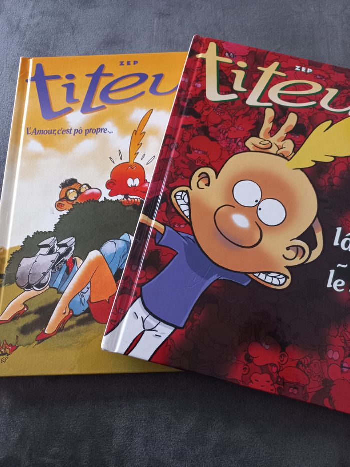 Lot 2 albums doubles titeuf tome 2 3 8 9 - photo numéro 3