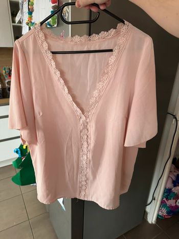 Blouse liseré dentelle