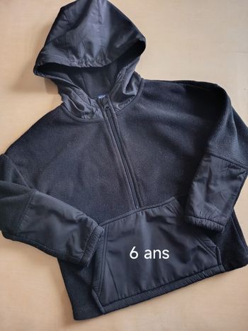 Polaire noire 6 ans