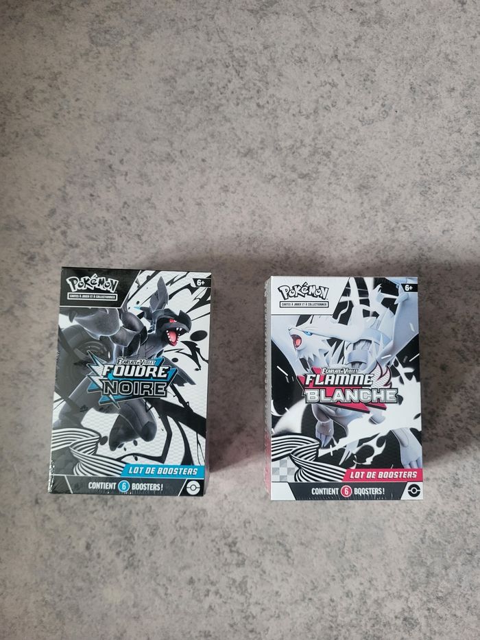 Pokémon Coffret Bundle Foudre Noire / Flamme Blanche Ev10.5 Fr - photo numéro 6