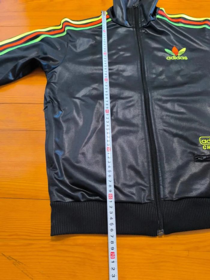 Veste Adidas - Chile 62 - Noir/Vert/Rouge - Logo Brodé - Taille S - photo numéro 9